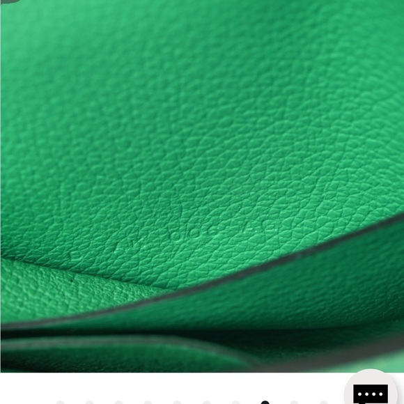 HERMES 
Evercolor Bi-Color Constance Slim Wallet Vert Comics Bleu Zellige - Picture 8 of 10